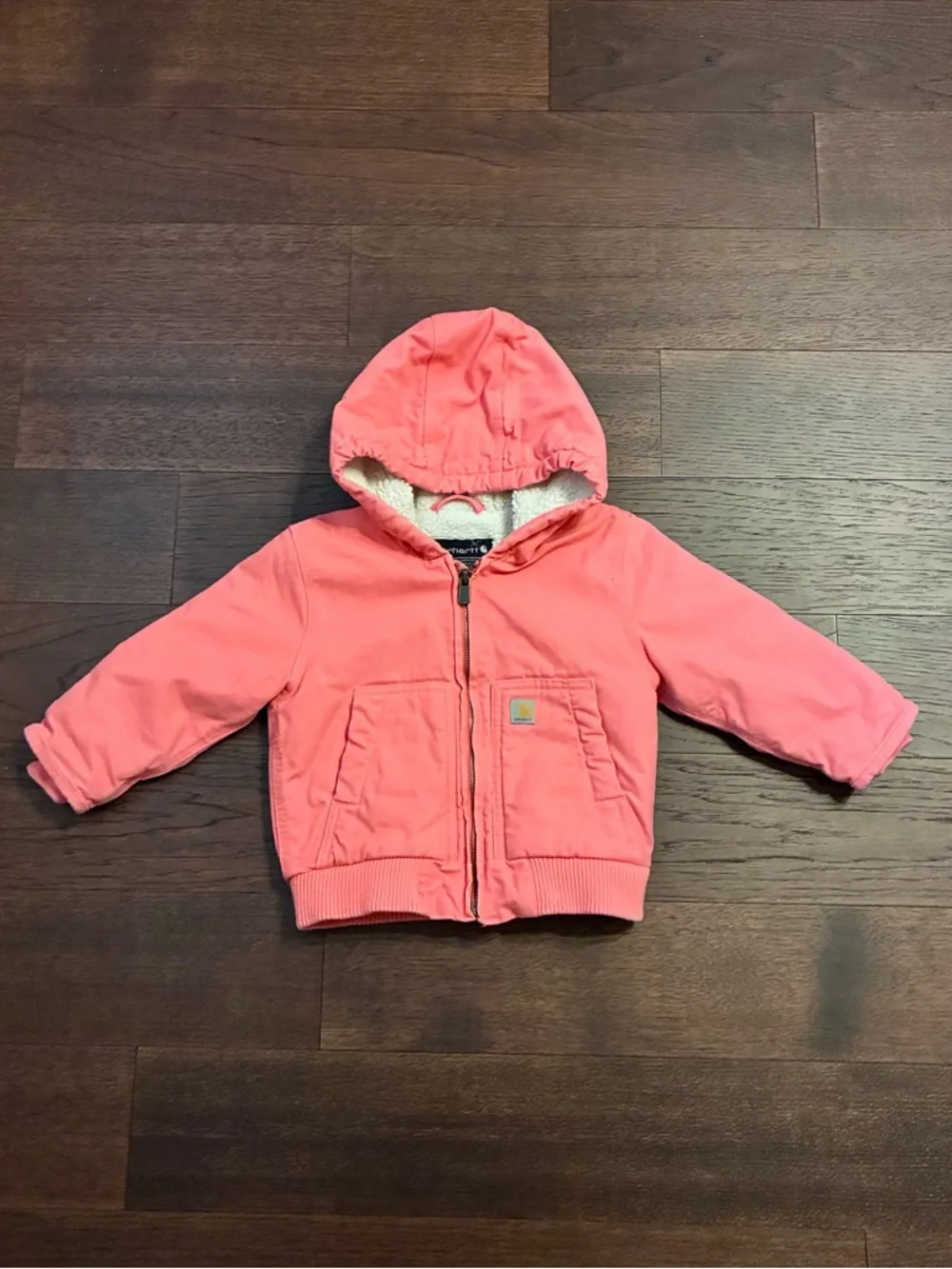 Carhartt Girls' Canvas Active Hooded Insulated Jacket